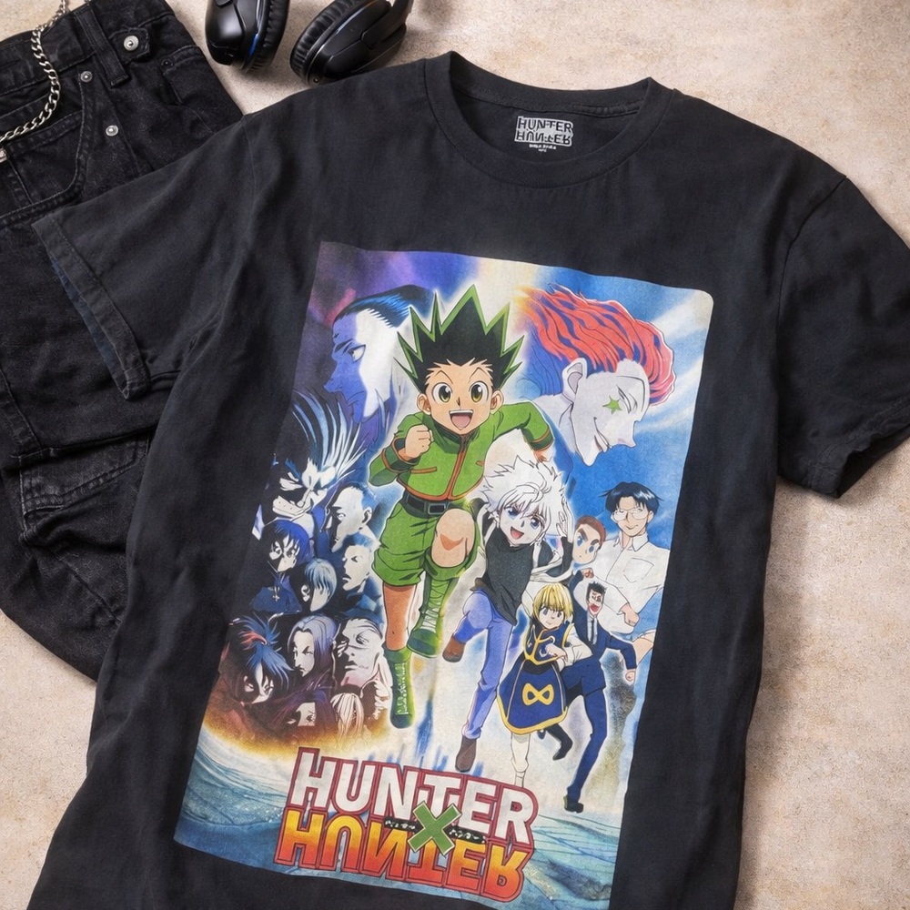 Hunter Black Anime Graphic Kids‎ T-Shirt